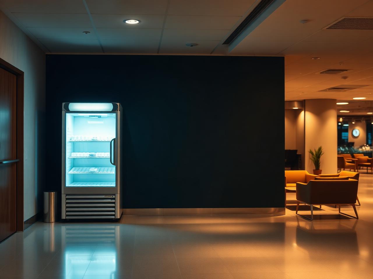 Hospital staff lounge, representative